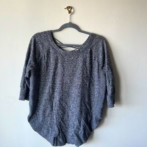Express gray tunic with back detail